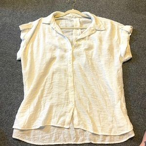 Jane Delancey Linen Button Up Blouse